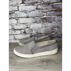 Cole Haan Grand Pro Gray Woven Suede Leather Slip On Shoes Women Sz 11B US/42EU